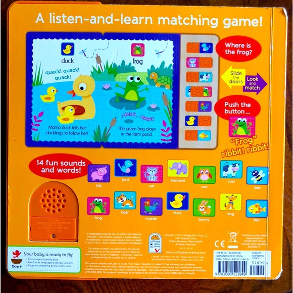 Quack! Ribbit! Roar! Book - Picture 2 of 2